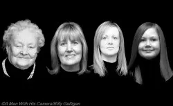 SmcG Portrait Floating Heads Edit BW